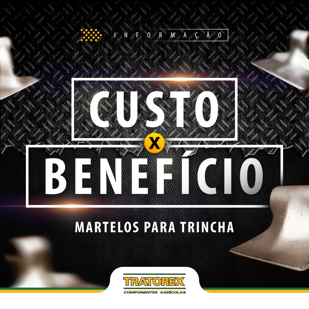 Martelos Trincha Agrícola - Custo benefício